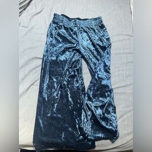 Wide Leg Velvet Pants